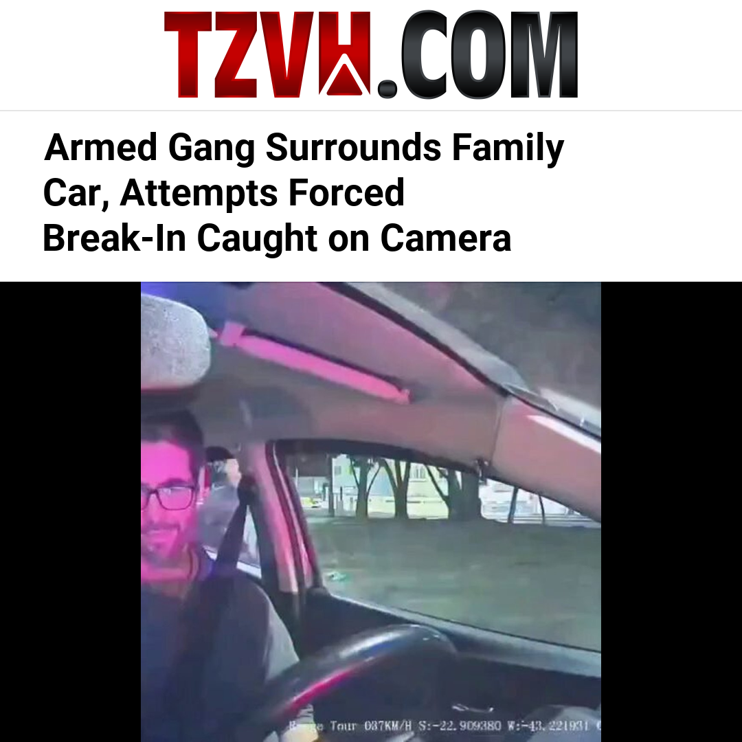 Armed Gang Surrounds Family Car, Attempts Forced Break-In Caught on Camera