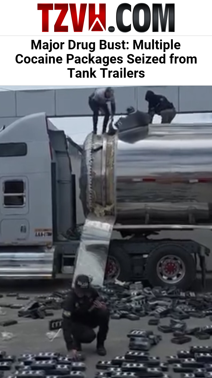 Major Drug Bust: Multiple Cocaine Packages Seized from Tank Trailers