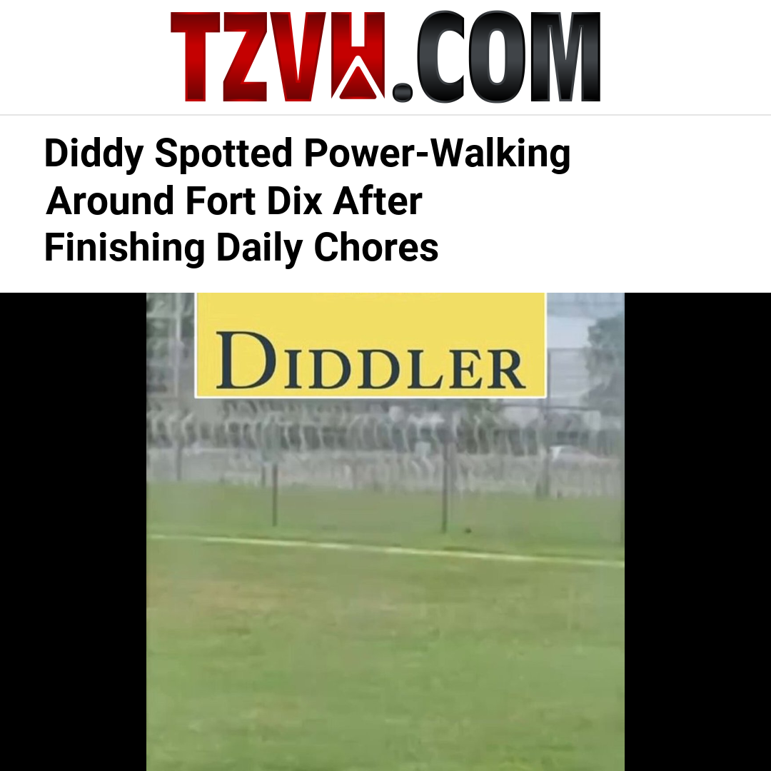 Diddy Spotted Power-Walking Around Fort Dix After Finishing Daily Chores