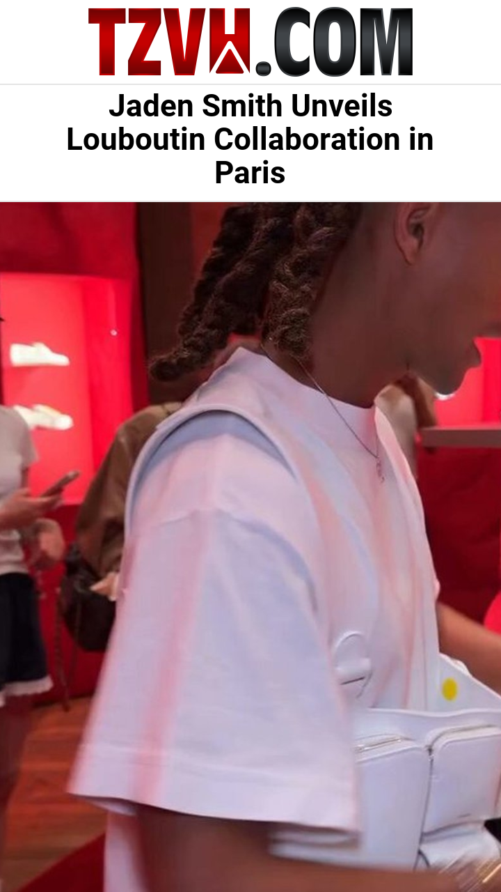 Jaden Smith Unveils Louboutin Collaboration in Paris
