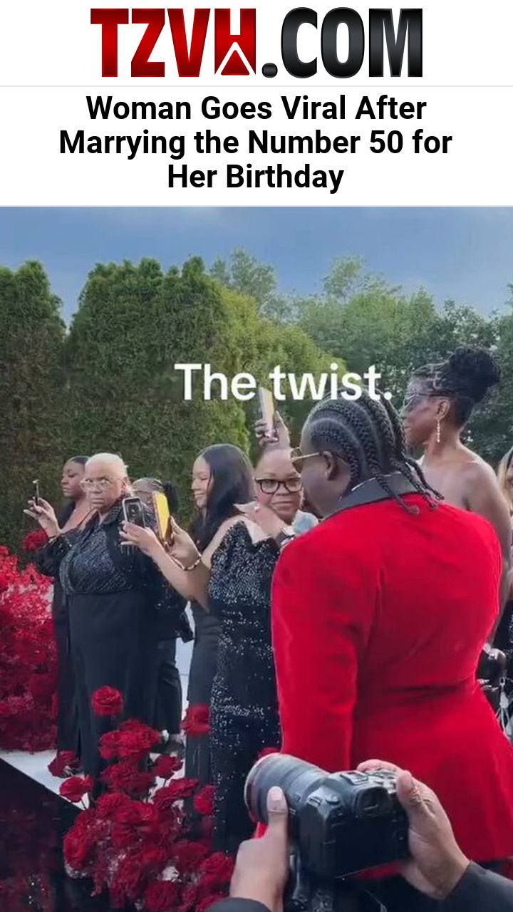 Woman Goes Viral After Marrying the Number 50 for Her Birthday