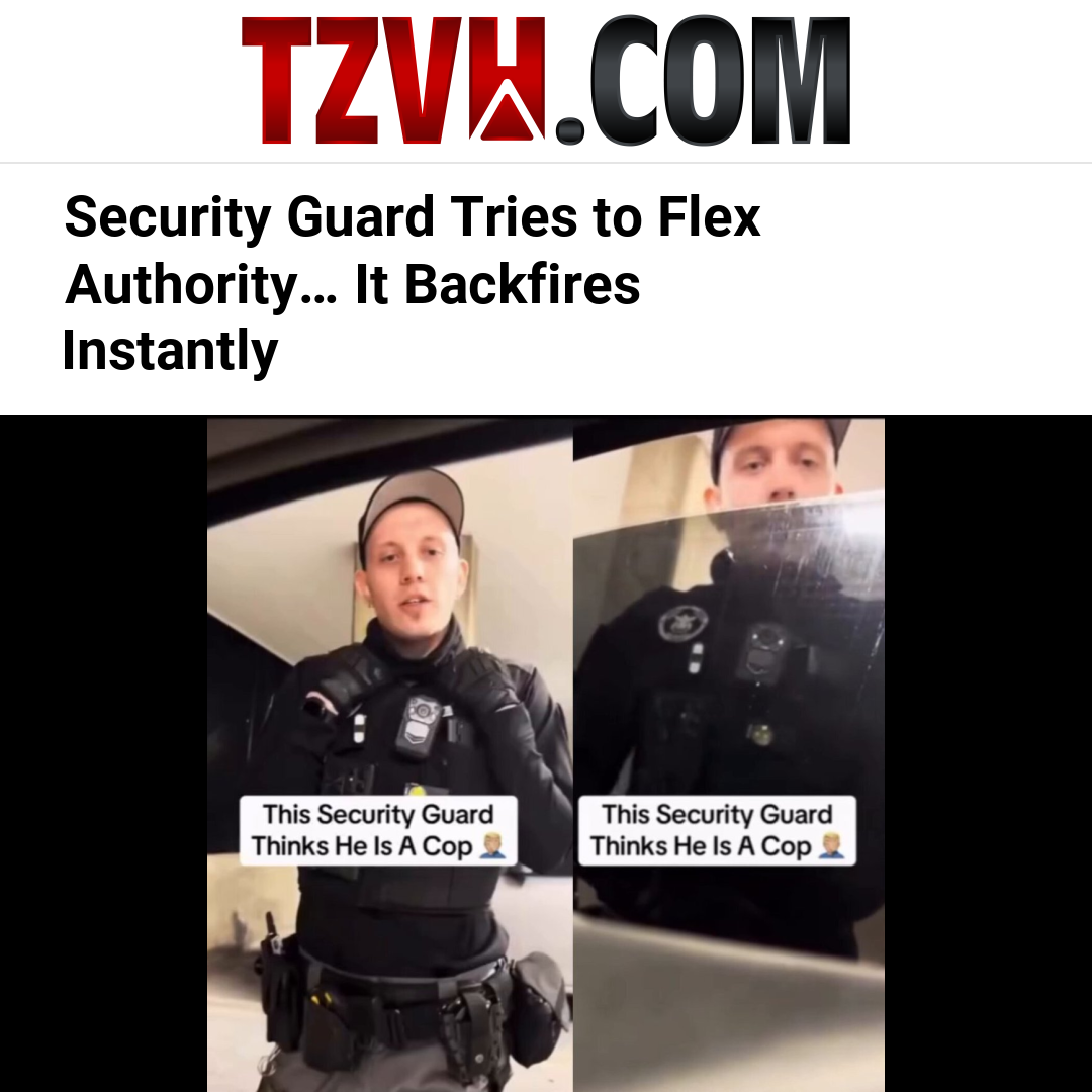 Security Guard Tries to Flex Authority… It Backfires Instantly