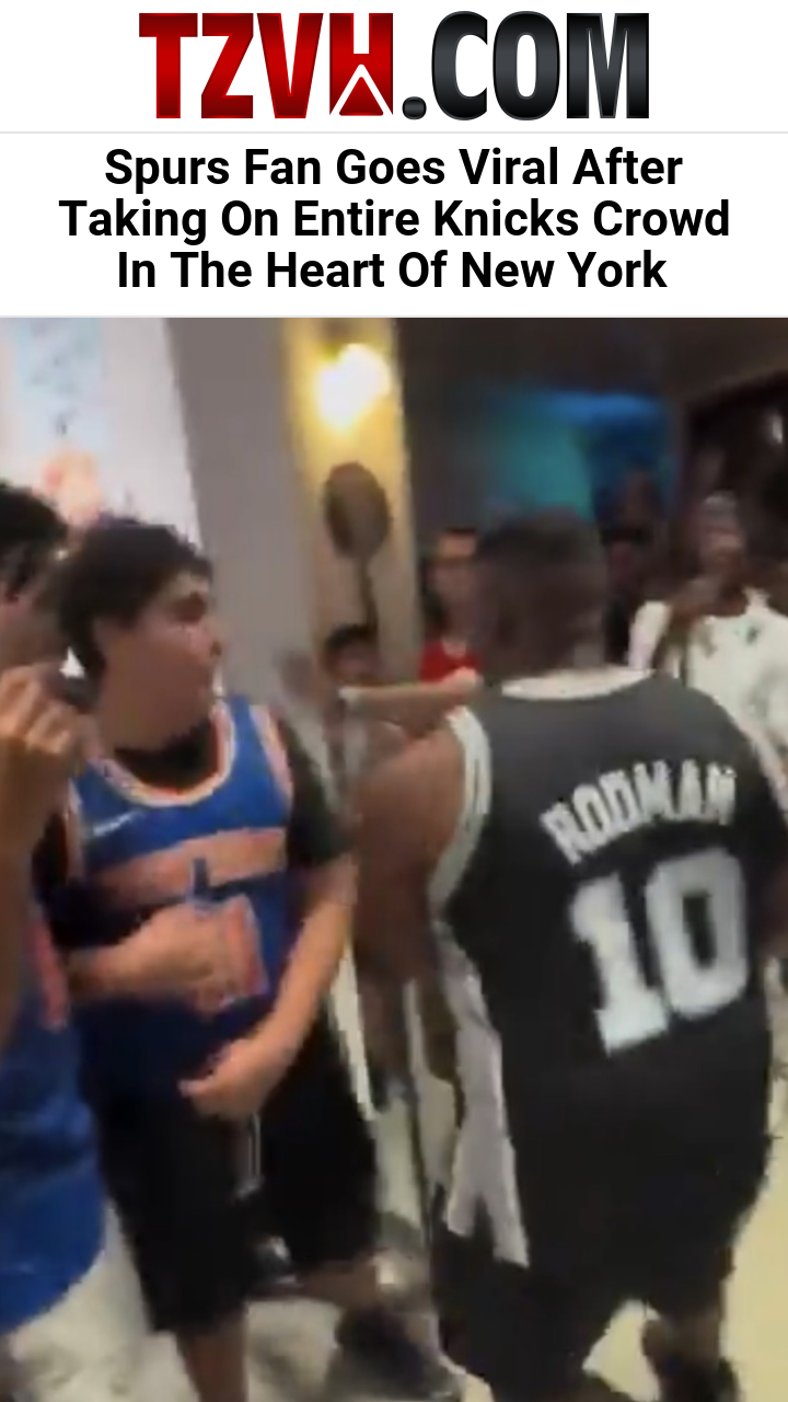 Spurs Fan Goes Viral After Taking On Entire Knicks Crowd In The Heart Of New York
