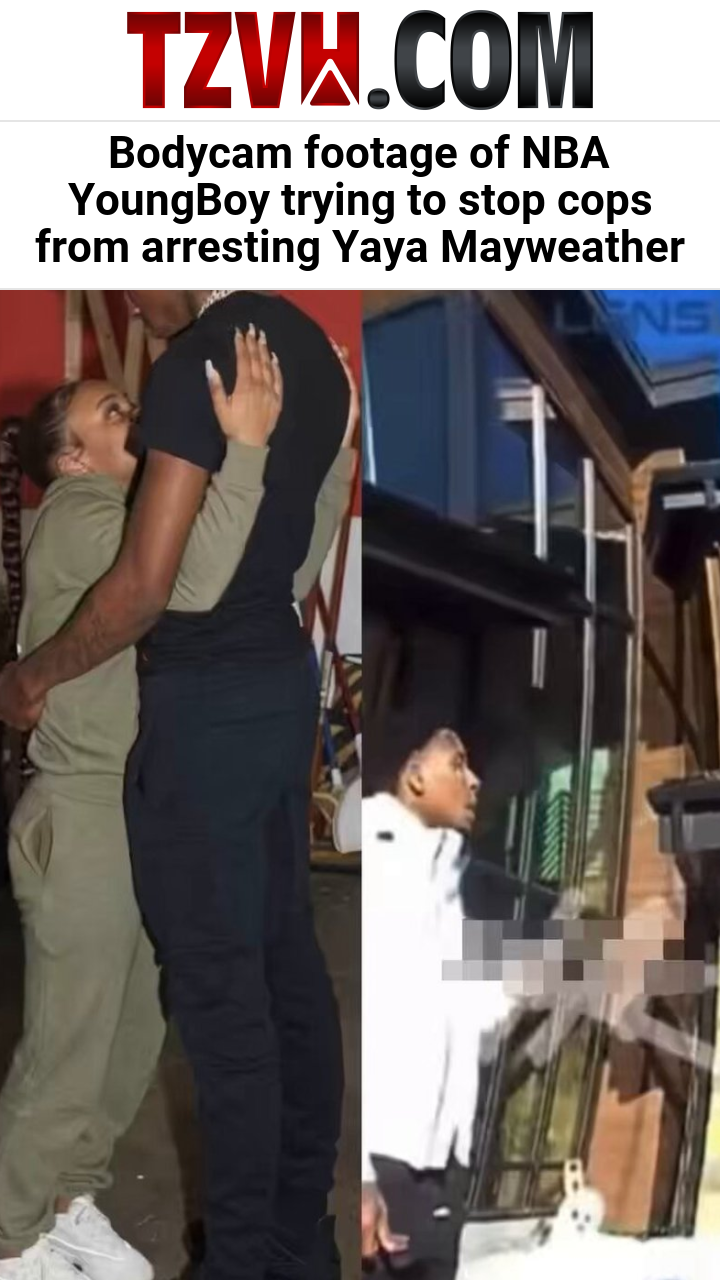 Bodycam footage of NBA YoungBoy trying to stop cops from arresting Yaya Mayweather
