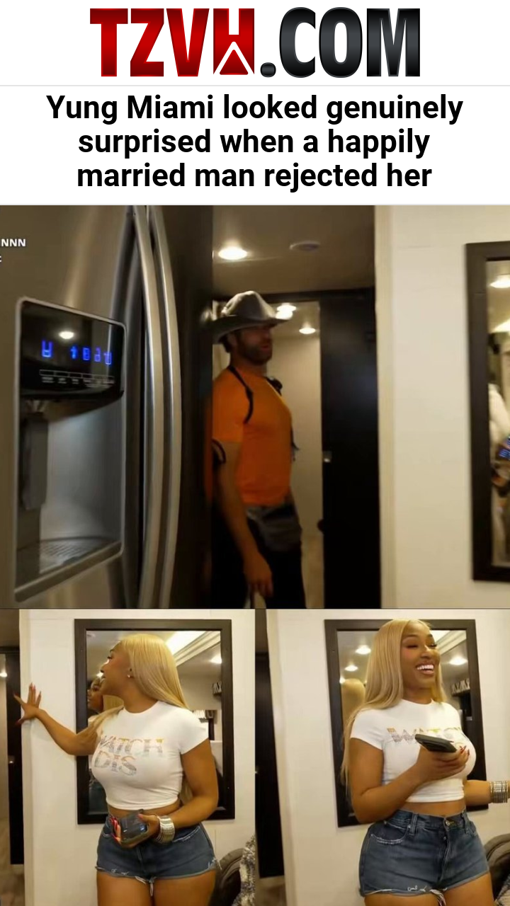 Yung Miami looked genuinely surprised when a happily married man rejected her