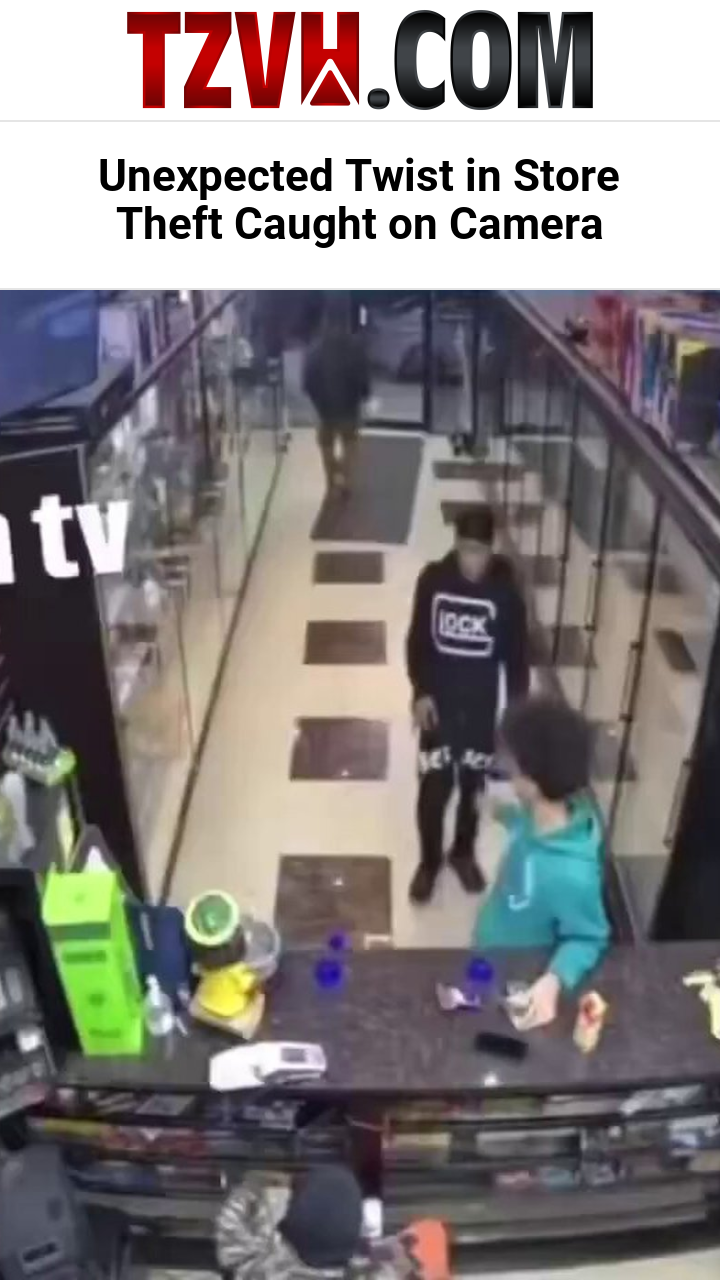 Unexpected Twist in Store Theft Caught on Camera