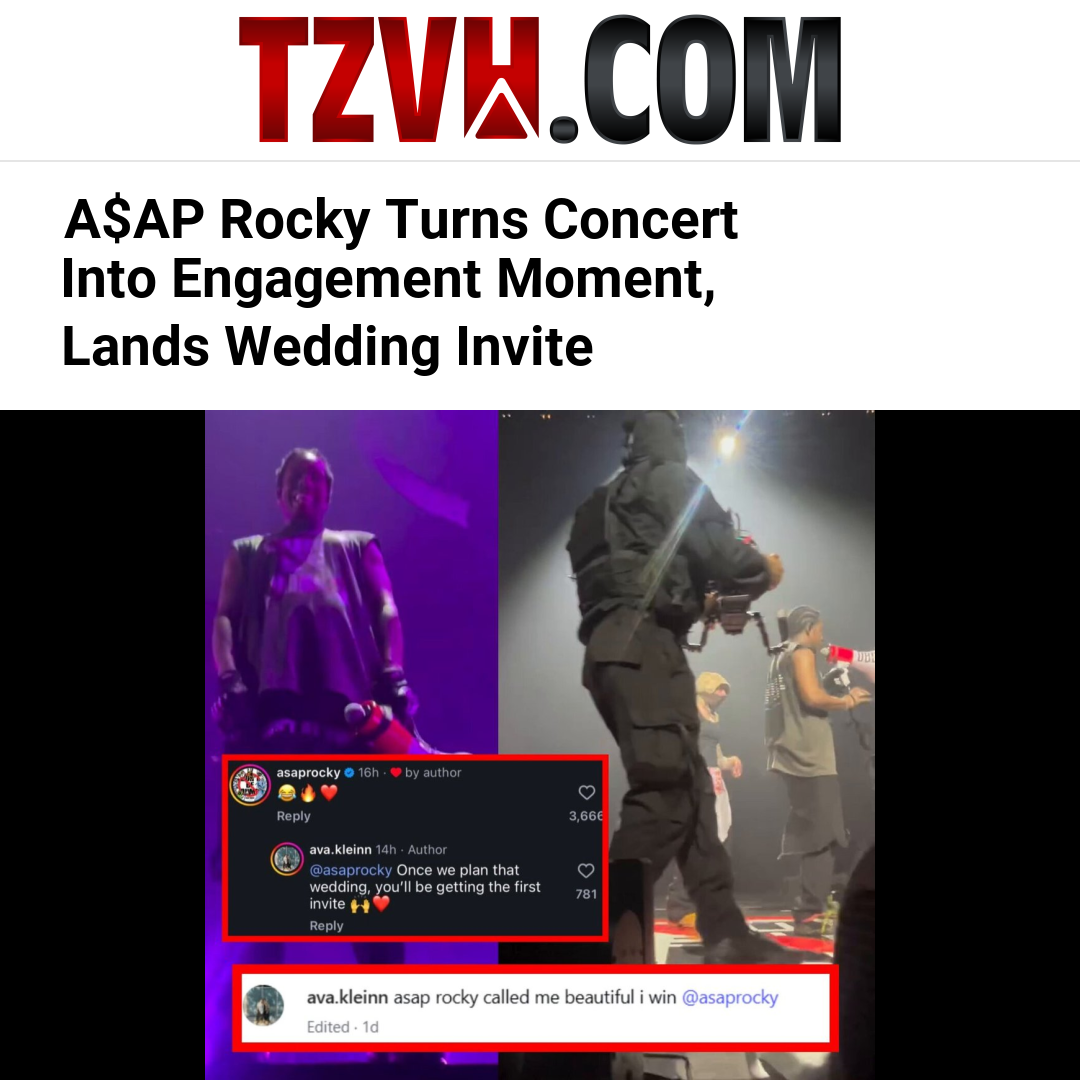 A$AP Rocky Turns Concert Into Engagement Moment, Lands Wedding Invite