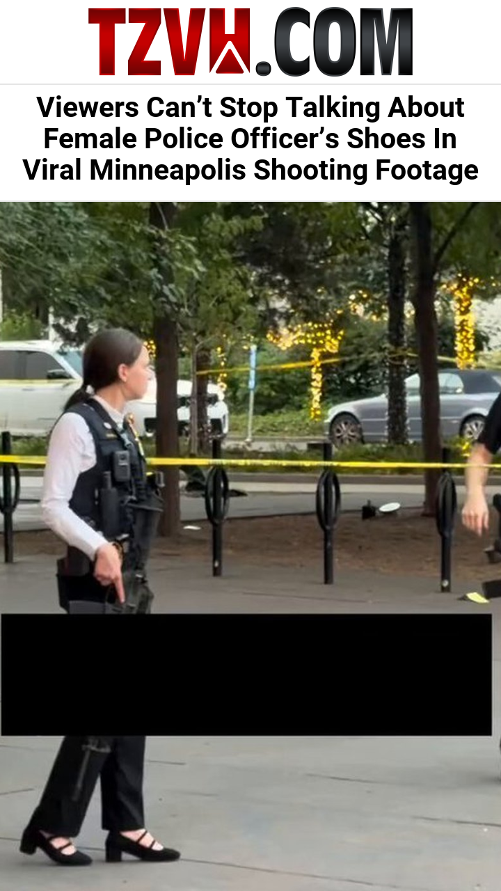 Viewers Can’t Stop Talking About Female Police Officer’s Shoes In Viral Minneapolis Shooting Footage