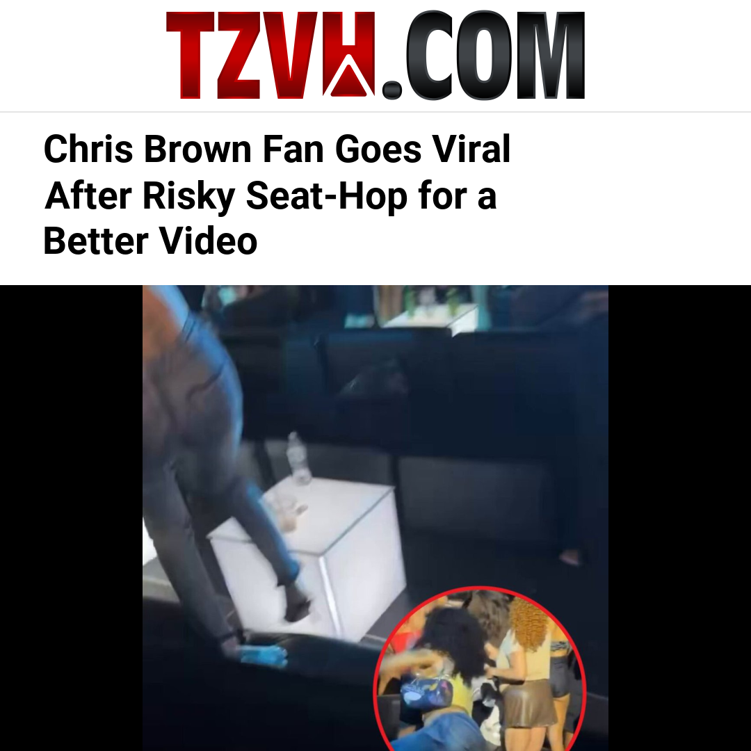 Chris Brown Fan Goes Viral After Risky Seat-Hop for a Better Video
