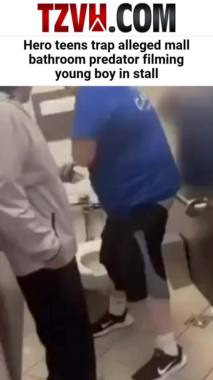Hero teens trap alleged mall bathroom predator filming young boy in stall