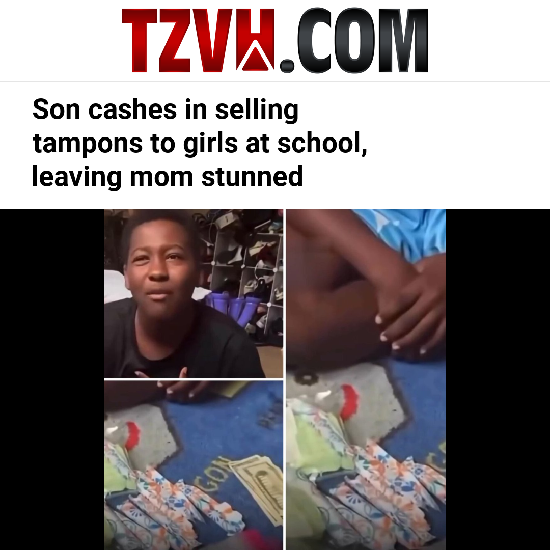 Son cashes in selling tampons to girls at school, leaving mom stunned
