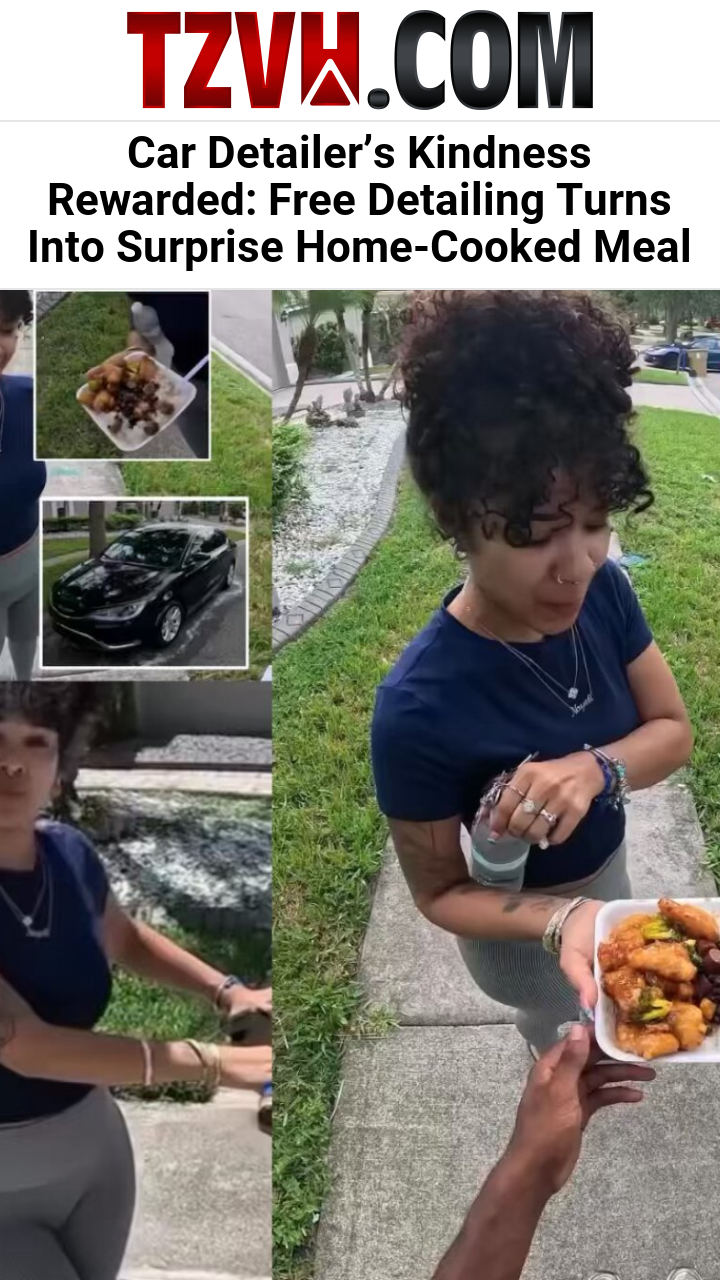 Car Detailer’s Kindness Rewarded: Free Detailing Turns Into Surprise Home-Cooked Meal