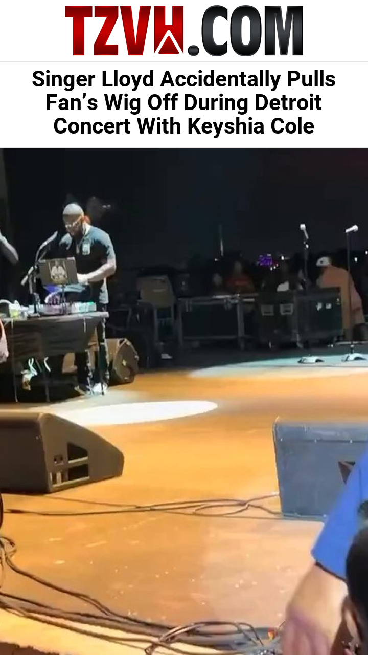 Singer Lloyd Accidentally Pulls Fan’s Wig Off During Detroit Concert With Keyshia Cole