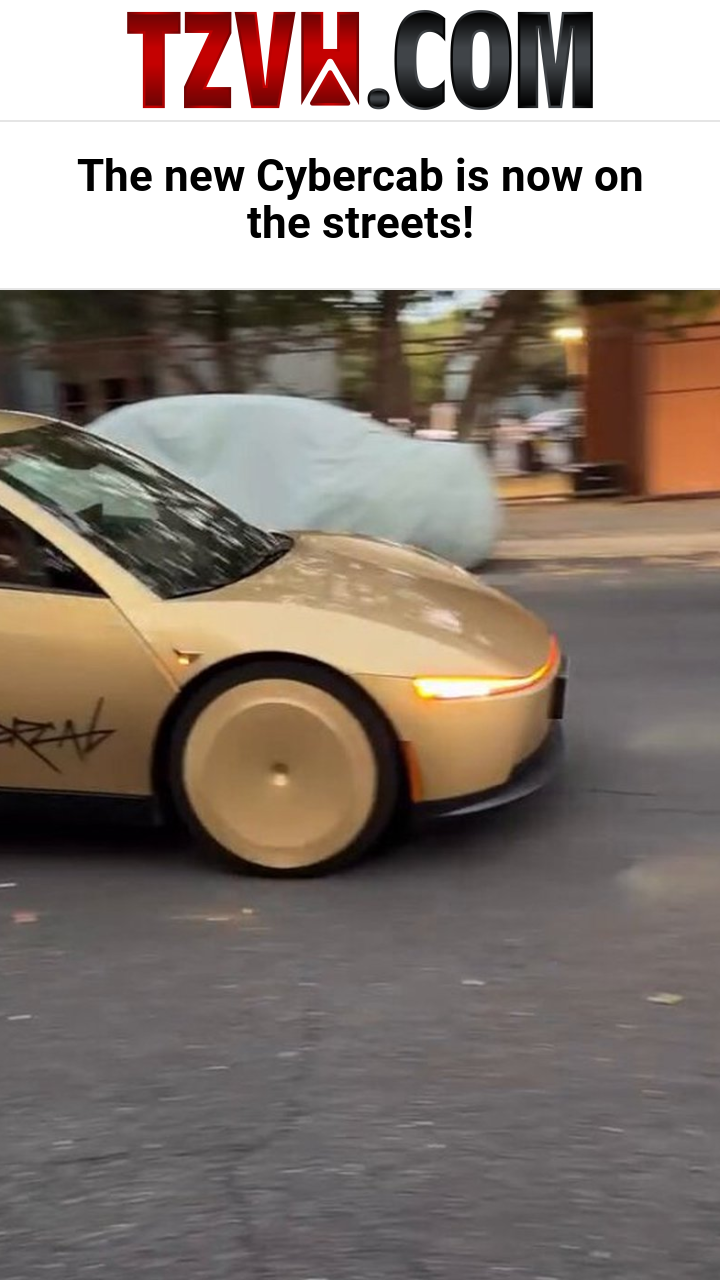 The new Cybercab is now on the streets!