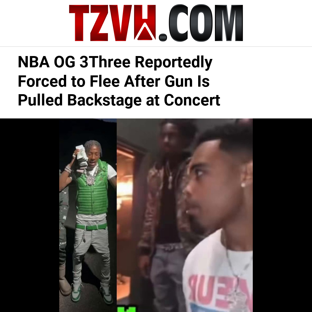 NBA OG 3Three Reportedly Forced to Flee After Gun Is Pulled Backstage at Concert