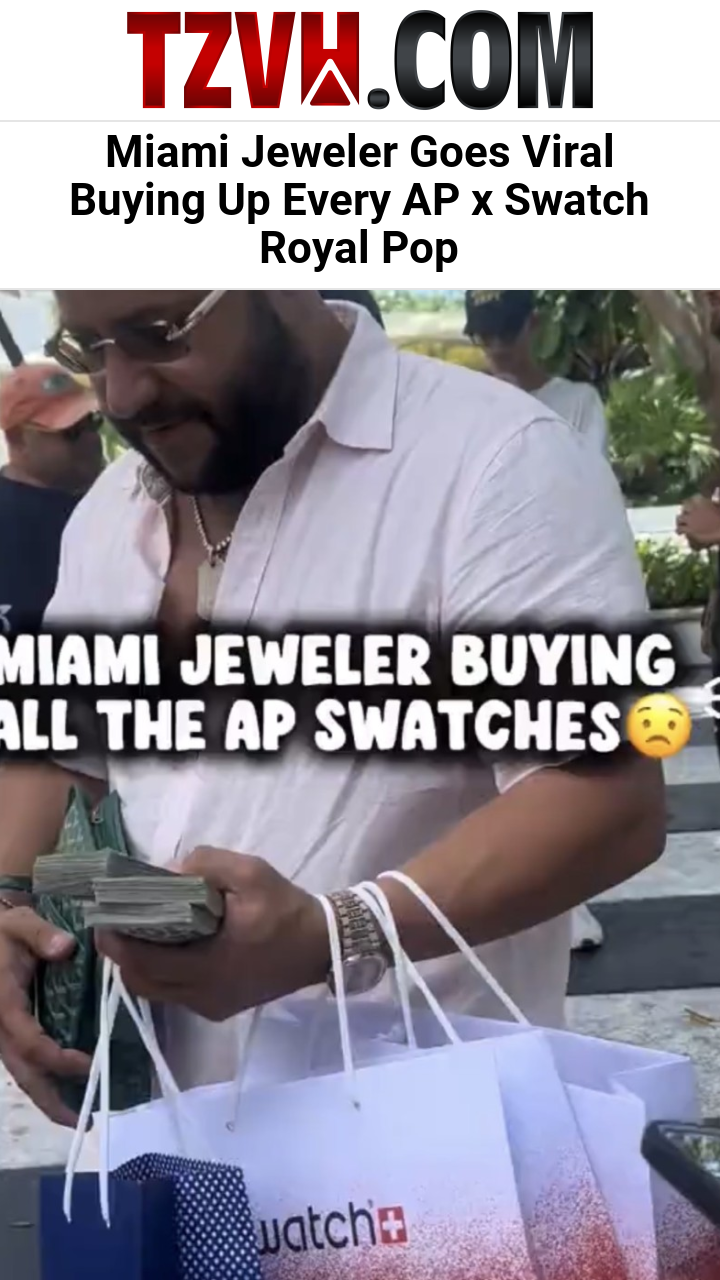 Miami Jeweler Goes Viral Buying Up Every AP x Swatch Royal Pop