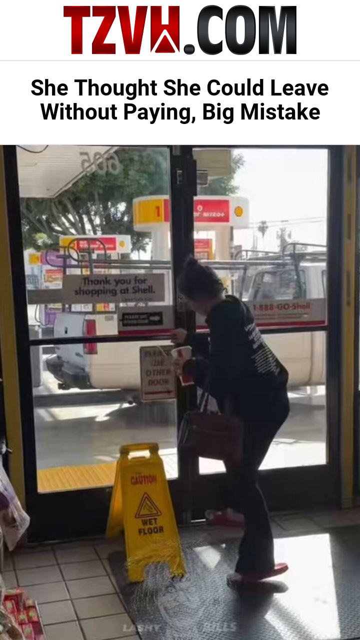 She Thought She Could Leave Without Paying, Big Mistake