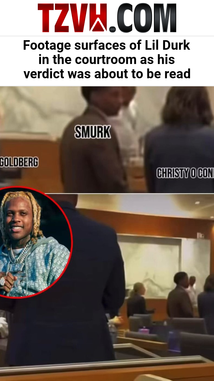 Footage surfaces of Lil Durk in the courtroom as his verdict was about to be read