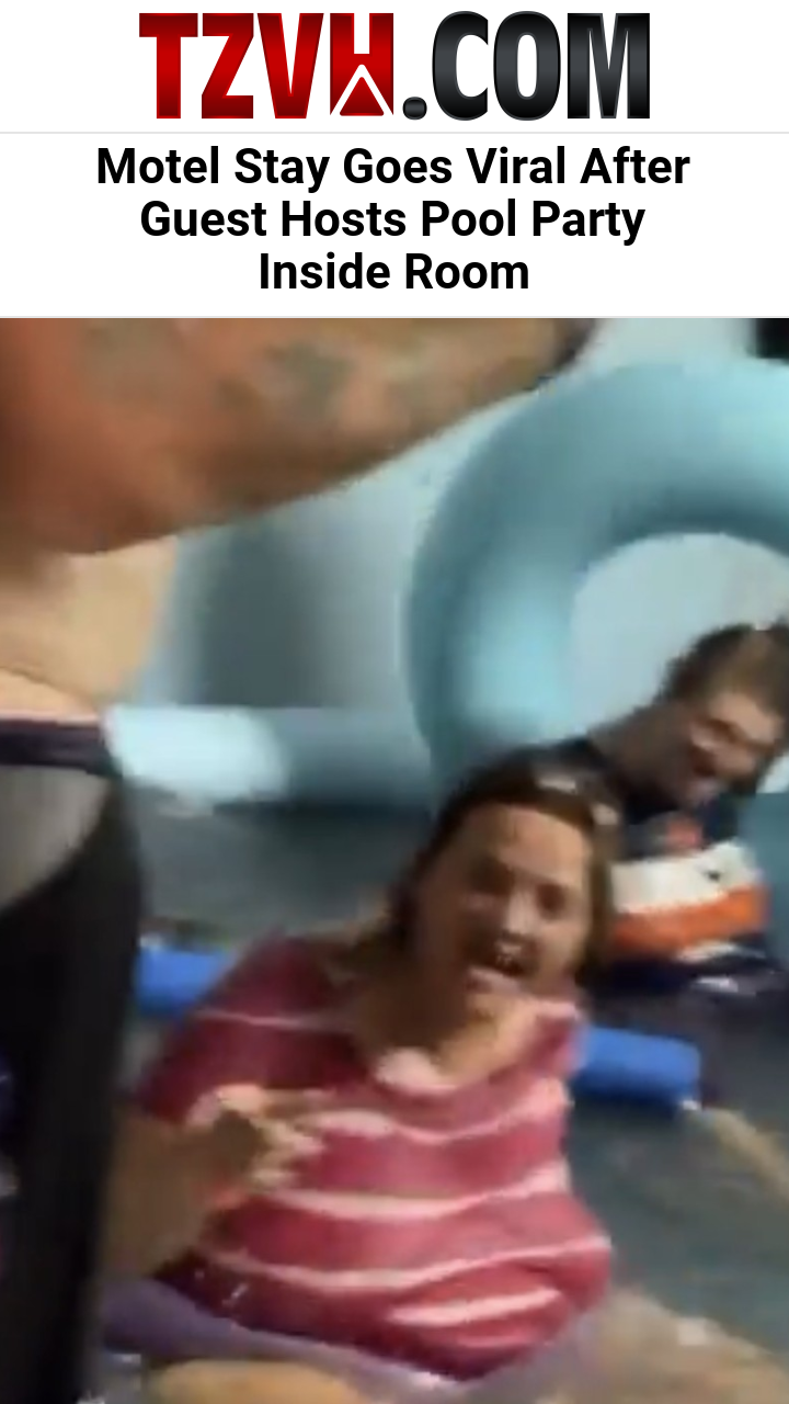Motel Stay Goes Viral After Guest Hosts Pool Party Inside Room