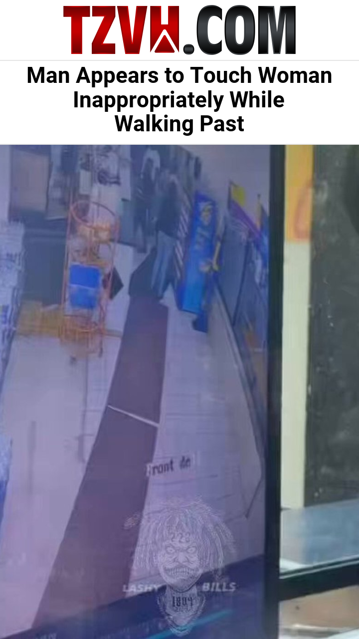 Man Appears to Touch Woman Inappropriately While Walking Past