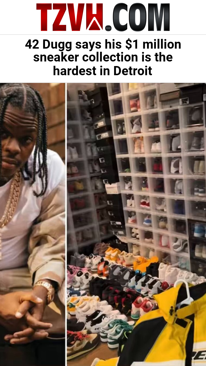 42 Dugg says his $1 million sneaker collection is the hardest in Detroit