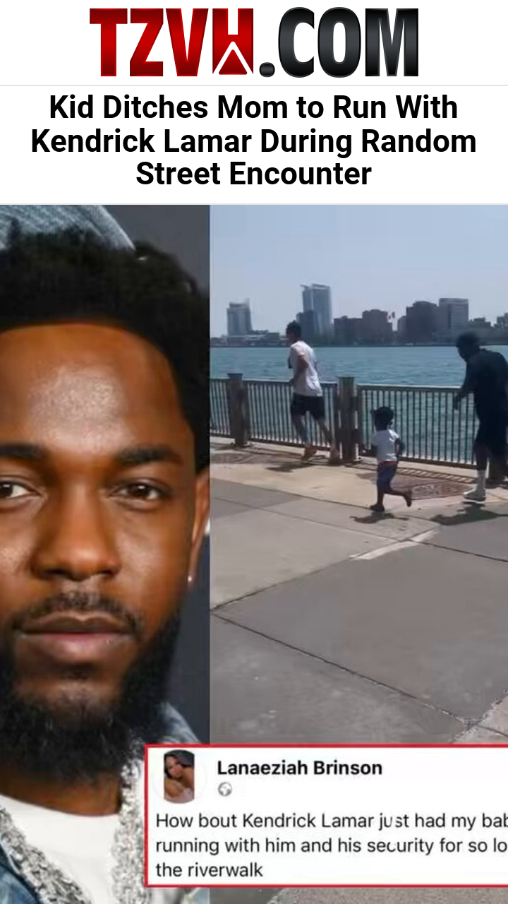 Kid Ditches Mom to Run With Kendrick Lamar During Random Street Encounter