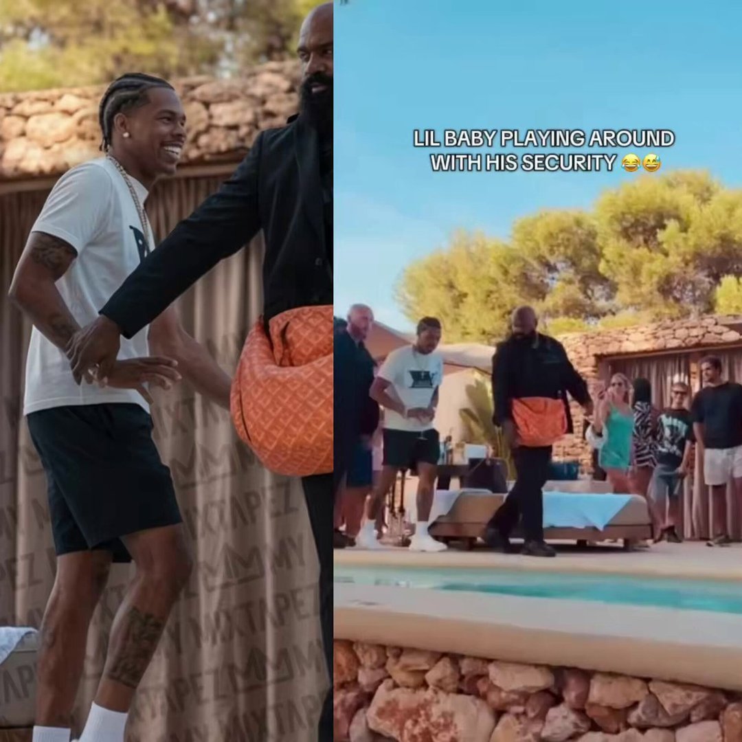 Lil Baby Tests Security with Pool Prank