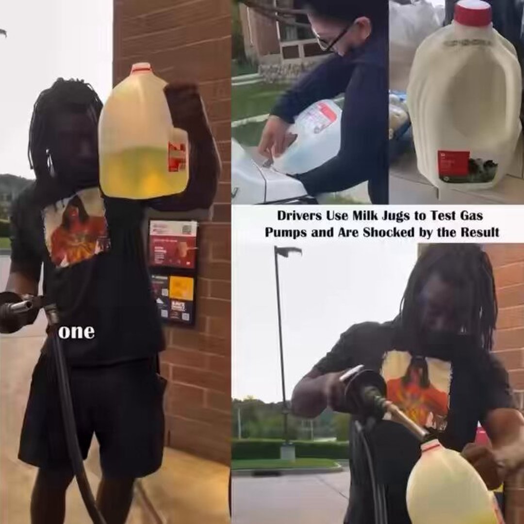 Drivers use 1-gallon milk jugs to test pumps and are shocked by the results