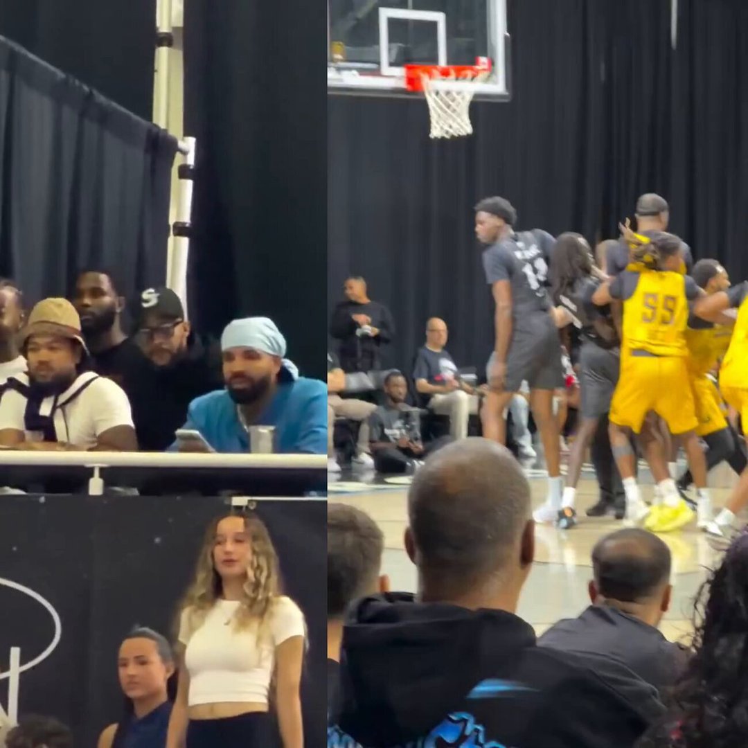 Drake in Attendance as Fight Breaks Out at Scarborough Shooting Stars Game