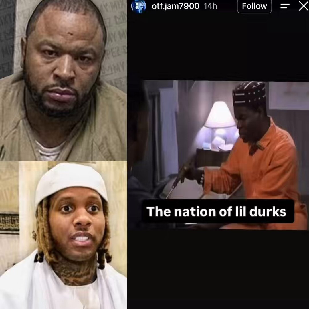 OTF Jam disses Lil Durk from jail and all the penitentiary Muslims