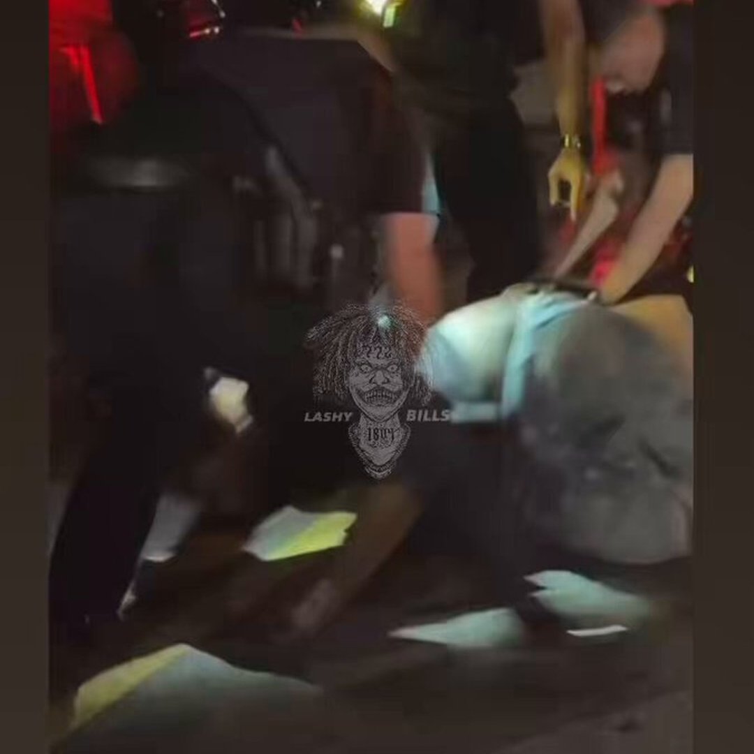 Trying to arrest your own parent while wearing an NYPD shirt is wild