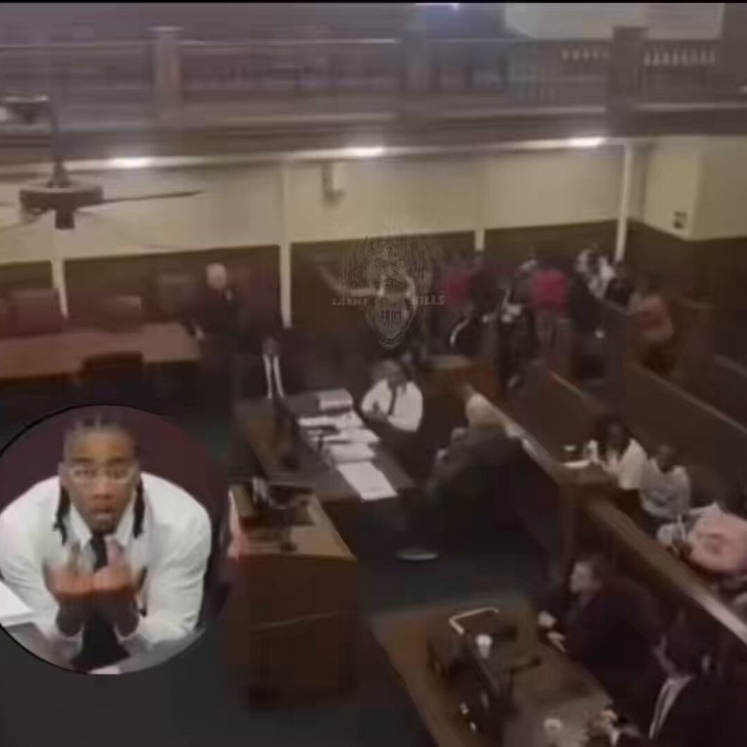 Courtroom Left Frozen After Defendant’s Reaction to “Not Guilty” Verdict Goes Viral