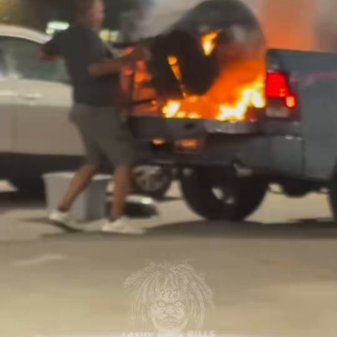 He thought BBQ’ing on the back of his truck bed was a good idea