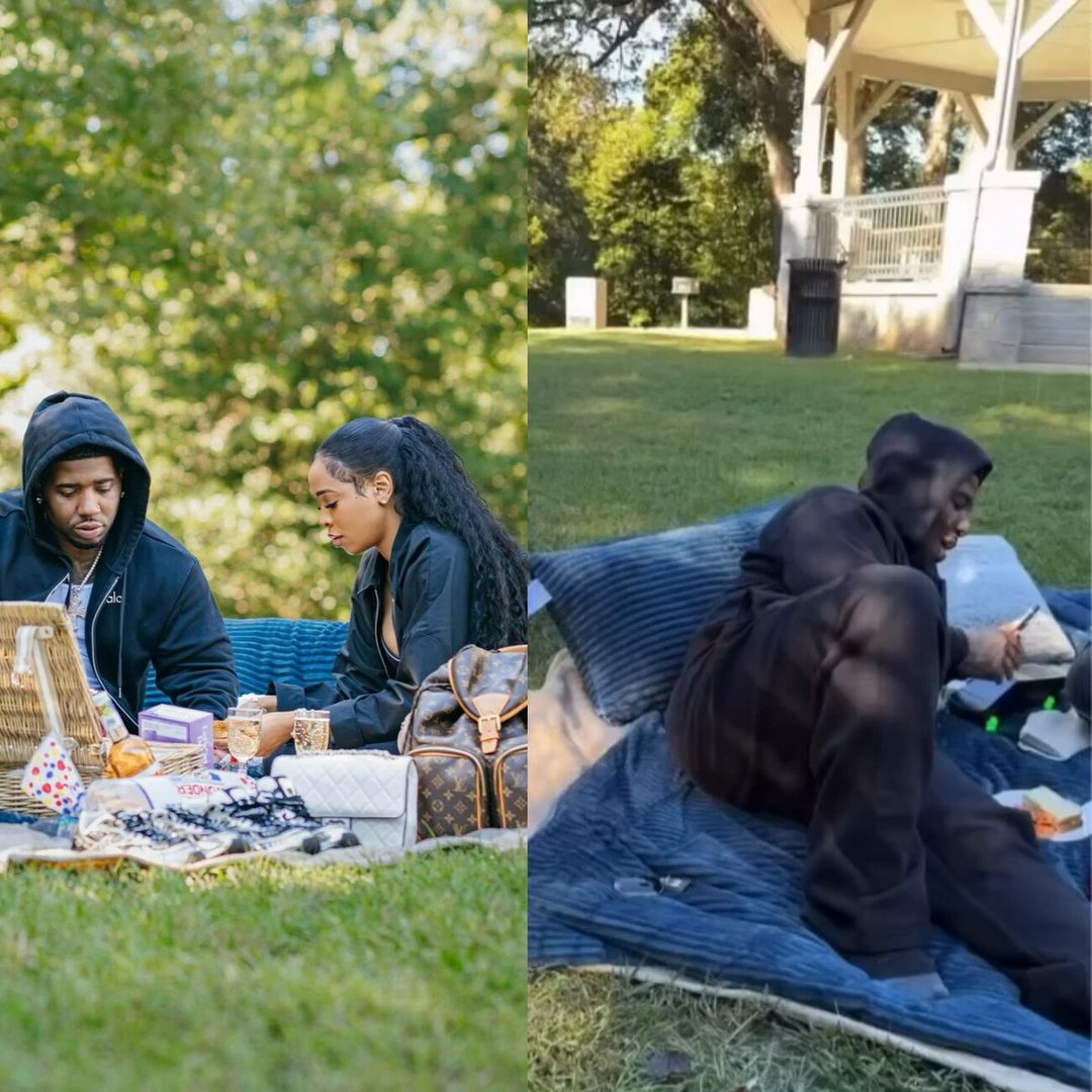 YFN Lucci took his lady Meshia on a romantic picnic date at the park.