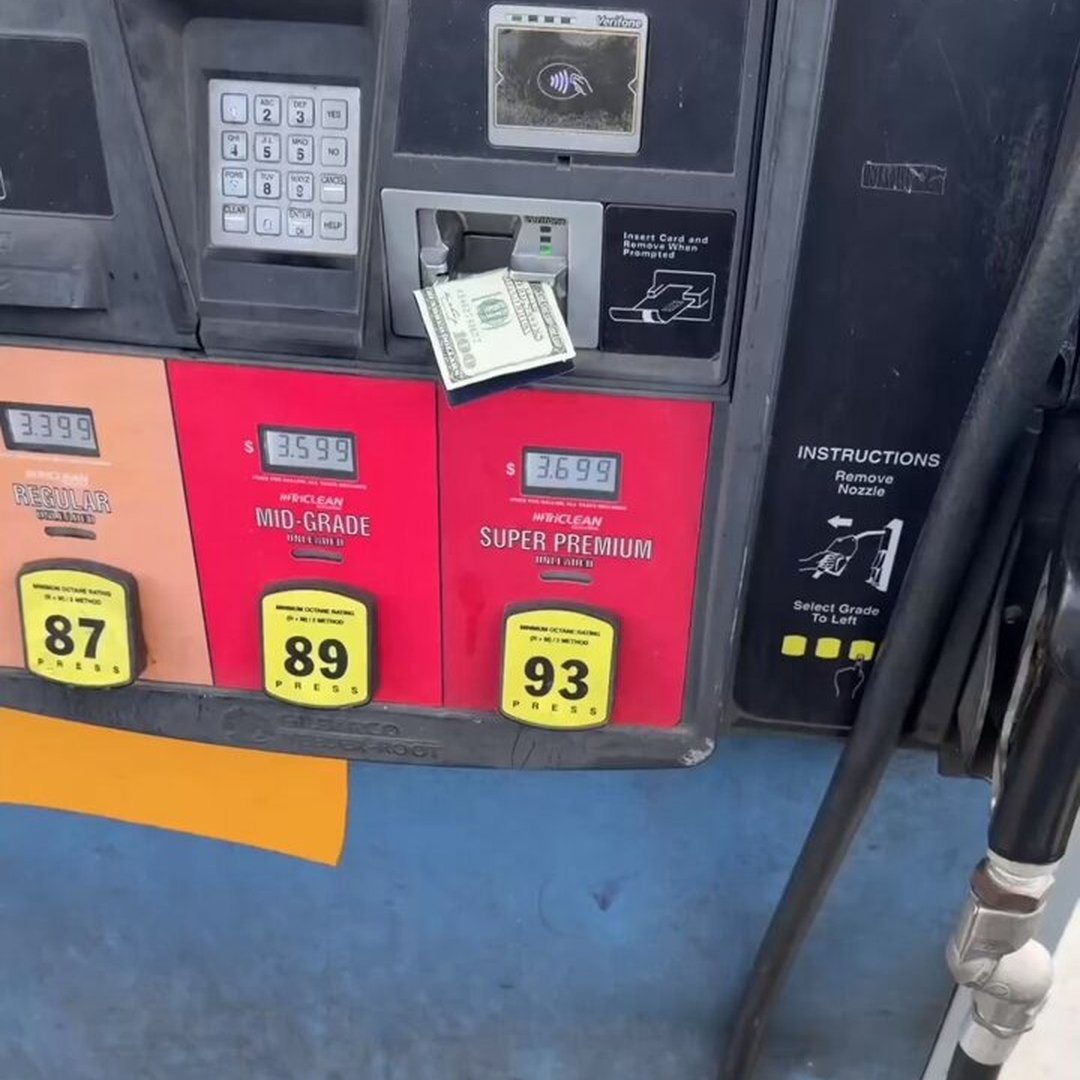 Man Thinks He Found $100 at Gas Pump—Then Flips It Over and Sees Trump