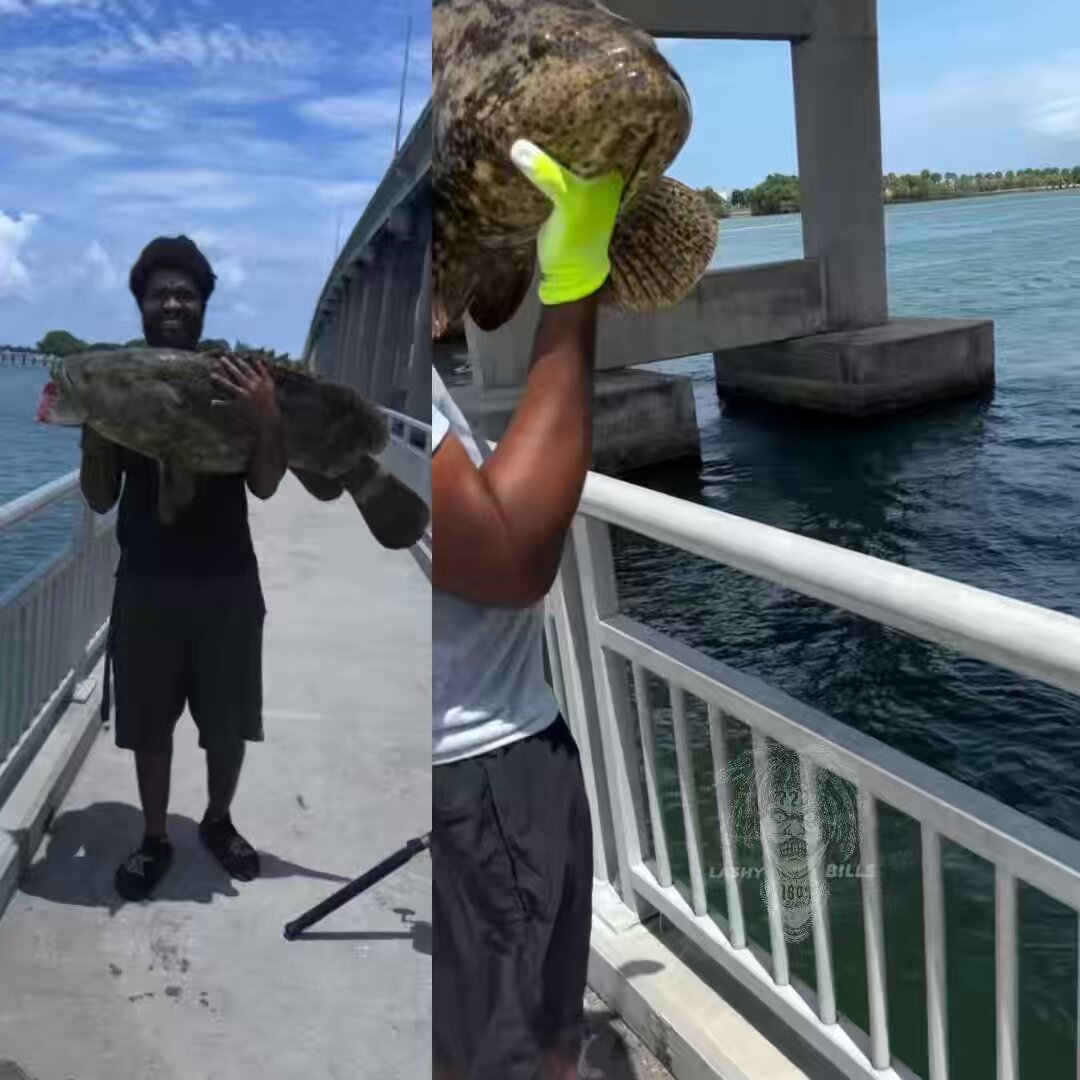 Florida Man Casually Catches Massive 45-Pound Grouper