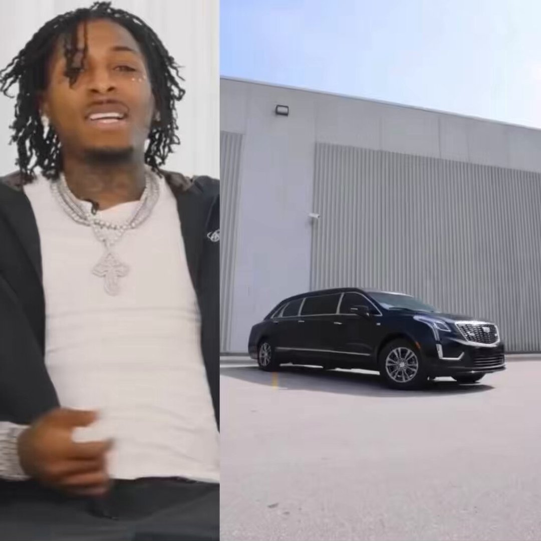 NBA YoungBoy Moves Like the President While Flexing a Custom Bulletproof Cadillac XTS Limo