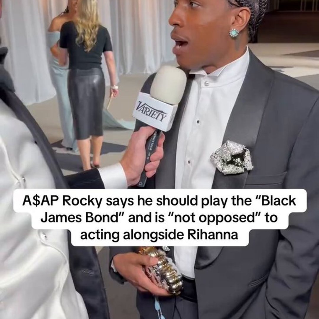 A$AP Rocky Says He Should Play the “Black James Bond,” Is “Not Opposed” to Starring Alongside Rihanna