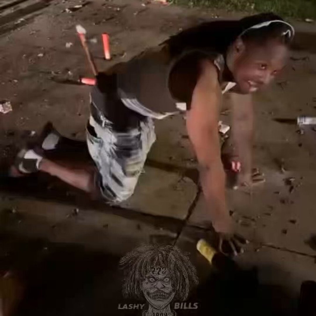 Dude Really Lit Fireworks Like This…We’re Regressing as a Society