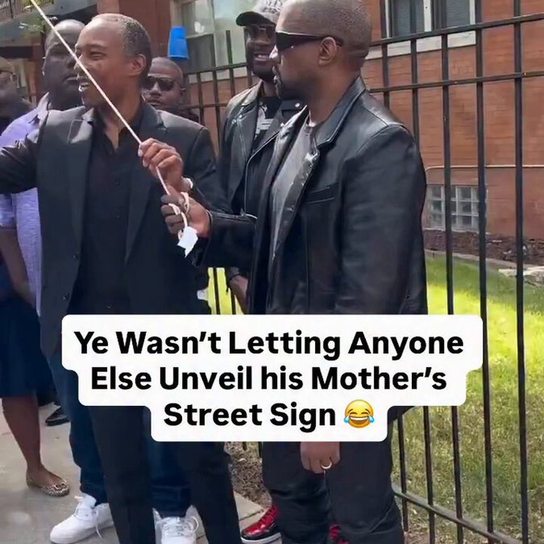 Ye Makes Sure He’s the One to Unveil Chicago’s New “Dr. Donda West Way” Street Sign