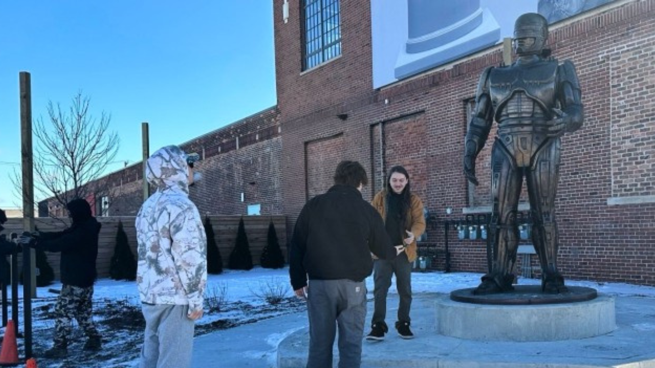 RoboCop Statue Built In Detroit, Mi