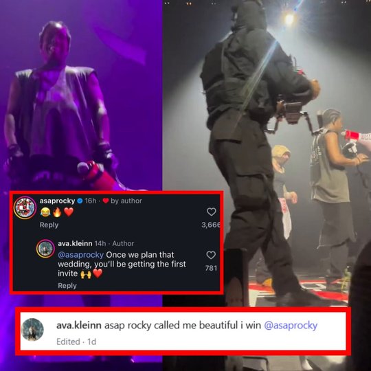 A$AP Rocky Turns Concert Into Engagement Moment, Lands Wedding Invite