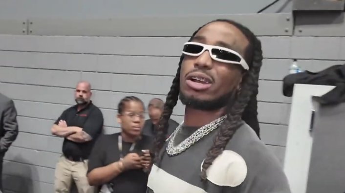 Quavo Slaps Camera Out of Reporter's Hand for Asking About Diddy's Trial